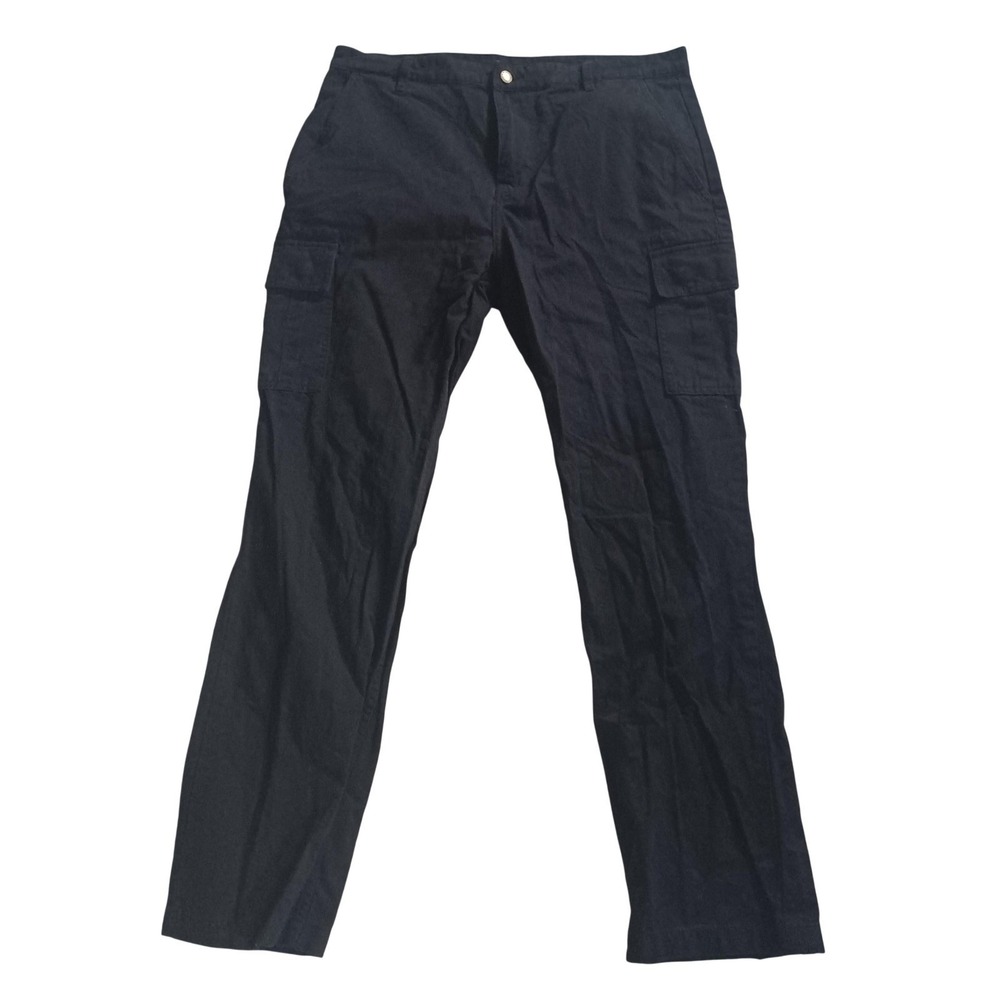 The Hundreds Pants Mens 34x32 Black Cargo Pockets Straight Leg Casual Workwear